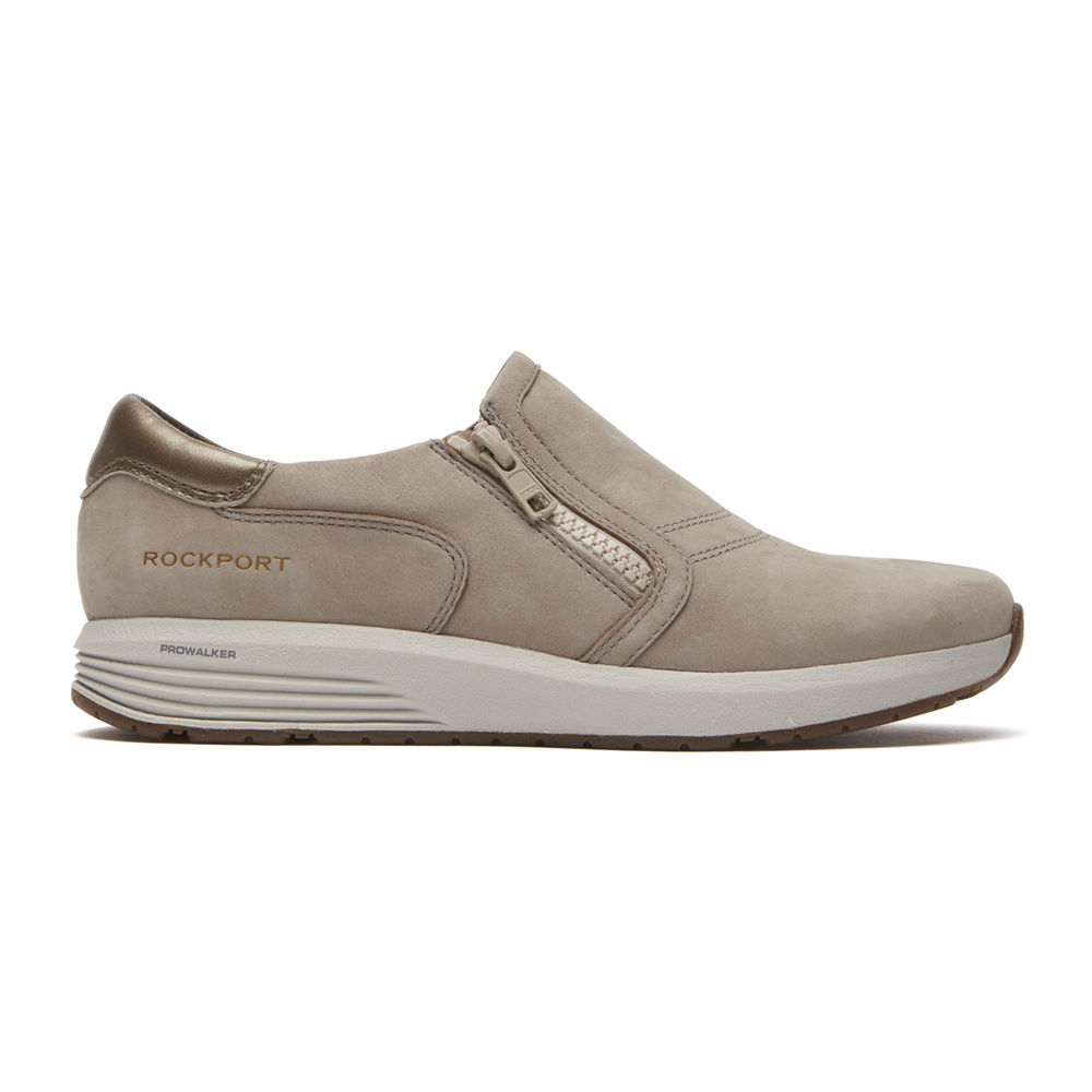 Tenis Rockport Mulher Cinzentas - Trustride Prowalker Slip-On - 04537XUQW